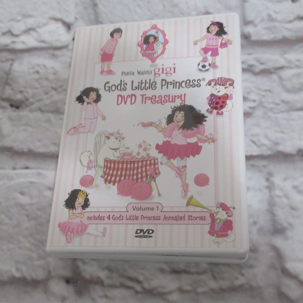 Sheila Walsh Gigi God's Little Princess DVD Treasury Kids OS Pink 3-Disc set